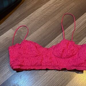 Zara Fuchsia Textured Bralette
